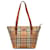 Burberry Brown Haymarket Check Shoulder Bag Beige Cloth Cloth  ref.1291416
