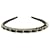 Diadema con eslabones de cadena CC Turn Lock negra de Chanel Negro Metal Esmalte  ref.1291417