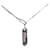 Collar con colgante de placa con logo de plata Dior Metal  ref.1291434