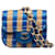 Chanel – AirPods Pro-Hülle aus blauem Bast Braun Beige Leder Kalbähnliches Kalb  ref.1291452