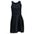 Maje Sheath Dress with Inverted Pleats in Navy Blue Polyester  ref.1291496