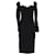 Vestido Dolce & Gabbana com decote em coração em seda preta Preto  ref.1291498