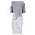 Vestido drapeado asimétrico de Acne Studios en poliéster gris Castaño - vista 3