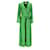 Temperley London Long Sleeve Jumpsuit in Green Acetate Silk  ref.1291515