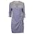 Diane Von Furstenberg Julian Wrap Dress em Seda Azul  ref.1291539