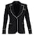 Alexander McQueen Contrast Blazer in Black Polyester  ref.1291552