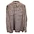 Acne Studios Oversized Logo-Embroidered Checked Shirt in Brown Cotton  ref.1291563