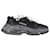 Everyday Balenciaga Clear Sole Triple S Sneakers in Black Polyester  ref.1291567