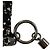 Pochette Callie media Jimmy Choo in paillettes nere - vista 5