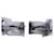 Louis Vuitton Champs Elysées Cufflinks with Pouch in Black Steel Metal  ref.1291587
