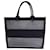 Bolsa grande para livros bordada em malha Dior em tela preta Preto Lona  ref.1291589