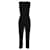 Macacão sem mangas com recorte frontal Max Mara em algodão preto  ref.1291597