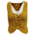 Sandro Crochet-Knit Vest Top in Yellow Polyester Viscose  ref.1291610