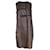 Marni Sleeveless Dress in Brown Leather Green  ref.1291611