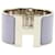 Bracciale Hermès Extra Wide Clic Clac H in smalto viola pastello  ref.1291617