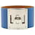 Bracelet Hermès Kelly Dog en Cuir Bleu  ref.1291618