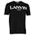 T-Shirt Logo Lanvin en Coton Noir  ref.1291620