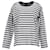 Loro Piana gestreiftes Langarm-T-Shirt aus weißer Baumwolle.  ref.1291651