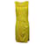 Vestido sem mangas de bolinhas Diane Von Furstenberg em seda amarela Amarelo  ref.1291655