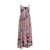Vestido floral com gravata frontal Diane Von Furstenberg em seda roxa Roxo  ref.1291684
