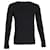 Dolce & Gabbana Langärmliges T-Shirt aus schwarzer Baumwolle  ref.1291710