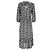 Vestido midi con estampado de cachemira de viscosa negra Ba&Sh Impresión de pitón - vista 3