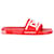 Dolce & Gabbana Claquettes de piscine à logo en caoutchouc rouge  ref.1291725