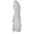 Robe Mini Rayée Maje Roxby en Cupro Blanc Fibre de cellulose  ref.1291727