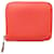 Portafoglio compatto Hermès Epsom Azap in pelle arancione Corallo  ref.1291733