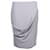 Emporio Armani Draped Pencil Skirt in Gray Polyester Grey  ref.1291741