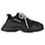 Zapatillas Balenciaga Triple S de malla negra y poliuretano Negro Plástico  ref.1291753