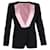 Tom Ford Pink Lapel Blazer in Black Virgin Wool  ref.1291758