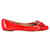 Salvatore Ferragamo Varina Ballet Flats in Red Patent Leather  ref.1291759