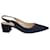 Gianvito Rossi Amee 45 Slingback Pumps in Navy Blue Suede  ref.1291766
