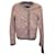 Jaqueta Dolce & Gabbana com acabamento em corrente em couro de pele de cordeiro rosa  ref.1291779