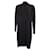 Autre Marque Vestido con cuello simulado de Alex Perry en triacetato negro Sintético  ref.1291785