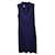 Vestido Akris sem mangas com decote em V em viscose azul Poliéster  ref.1291788