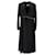Jil Sander Plissee-Mantel mit Taillenbund aus schwarzer Wolle  ref.1291795