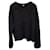 Totême Boxy Sweater aus schwarzem Alpaka Wolle  ref.1291807