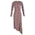 Bedrucktes asymmetrisches Kleid von Vilshenko aus burgunderfarbener Seide. Bordeaux  ref.1291816