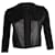 MAX & CO. Kurze Jacke aus schwarzer Viskose und Leder Zellulosefaser  ref.1291826
