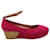 Tod's Ankle Strap Wedge Sandals in Pink Suede   ref.1291831