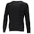 Givenchy Pull à Logo Vertical Ton Sur Ton En Coton Noir Laine  ref.1291852