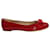 Salvatore Ferragamo Varina Ballet Flats in Red Patent Leather  ref.1291856