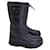 Prada Moon Boots Rembourrées en Cuir de Veau Noir Cuir Veau façon poulain  ref.1291858