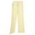 Dries Van Noten Pantalones deportivos con cordón ajustable en lana amarilla Noted de Dries Van Algodón  ref.1291880