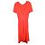 Victoria Beckham Der seitliche Schlitz und der asymmetrische Saum verleihen dem Design eine moderne Note Orange Koralle - Ansicht 2