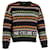 Céline Celine Fair Isle Knitted Sweater in Multicolor Wool Multiple colors  ref.1291895