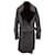 Burberry Reversible Tweed Delaney Trench Coat in Black Cotton Grey  ref.1291898
