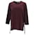 Blusa alta baixa Brunello Cucinelli em seda cor de vinho Bordeaux  ref.1291905